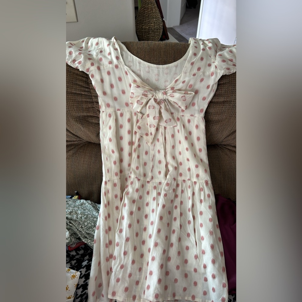 Jessica Simpson pink and white dress